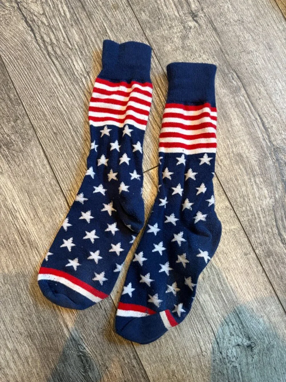 Red, White & Blue American Flag Socks 4th of July Fourth of July